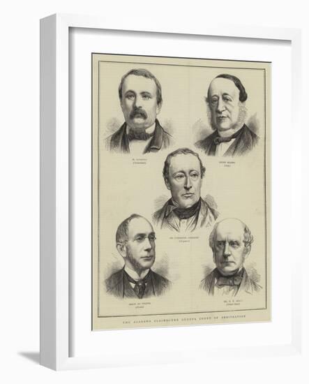 The Alabama Claims, the Geneva Court of Arbitration-null-Framed Giclee Print