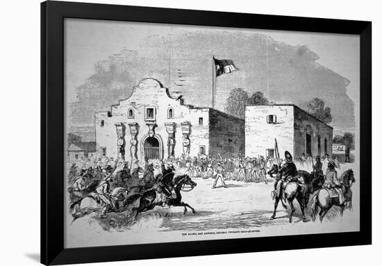 The Alamo Fort at San Antonio, Headquarters of Federal General Twiggs-null-Framed Premium Giclee Print