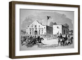 The Alamo Fort at San Antonio, Headquarters of Federal General Twiggs-null-Framed Giclee Print