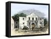 The Alamo in San Antonio, Texas, 1800s-null-Framed Stretched Canvas