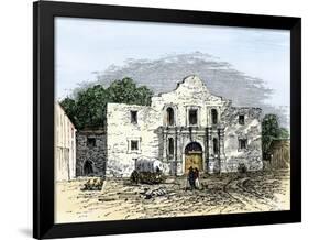 The Alamo in San Antonio, Texas, 1800s-null-Framed Giclee Print