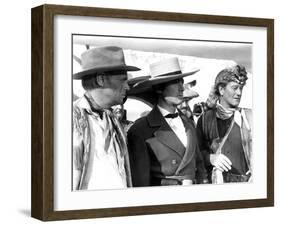 The Alamo, Richard Widmark, Laurence Harvey, John Wayne, 1960-null-Framed Photo