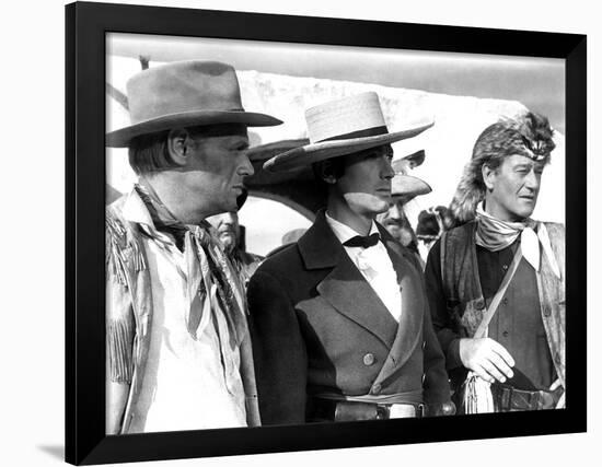 The Alamo, Richard Widmark, Laurence Harvey, John Wayne, 1960-null-Framed Photo
