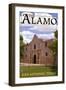 The Alamo - San Antonio, Texas-Lantern Press-Framed Art Print