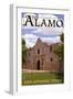 The Alamo - San Antonio, Texas-Lantern Press-Framed Art Print