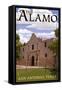 The Alamo - San Antonio, Texas-Lantern Press-Framed Stretched Canvas