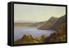 The Albano Lake-Antoine-Victor Joinville-Framed Stretched Canvas