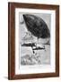 The Albatross and the Go-Ahead, Illustration from "Robur Le Conquerant"-L Bennet-Framed Giclee Print
