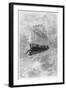 The Albatross, Illustration from "Robur Le Conquerant" by Jules Verne Paris, Hetzel, 1886-L Bennet-Framed Giclee Print