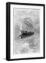 The Albatross, Illustration from "Robur Le Conquerant" by Jules Verne Paris, Hetzel, 1886-L Bennet-Framed Giclee Print