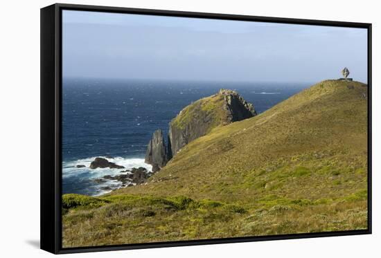 The Albatross Monument at Cape Horn, Isla De Cabo De Hornos, Tierra Del Fuego, Chile, South America-Tony Waltham-Framed Stretched Canvas