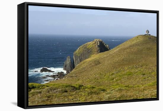 The Albatross Monument at Cape Horn, Isla De Cabo De Hornos, Tierra Del Fuego, Chile, South America-Tony Waltham-Framed Stretched Canvas