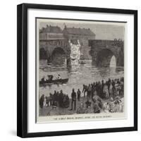 The Albert Bridge, Belfast, after the Fatal Accident-null-Framed Giclee Print