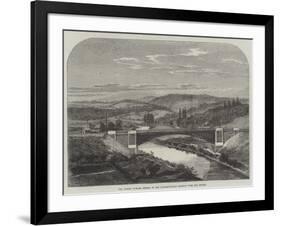 The Albert Edward Bridge of the Coalbrookdale Railway over the Severn-null-Framed Giclee Print