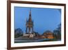 The Albert Memorial in Front of the Royal Albert Hall, London, England, United Kingdom, Europe-Michael Nolan-Framed Photographic Print