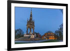 The Albert Memorial in Front of the Royal Albert Hall, London, England, United Kingdom, Europe-Michael Nolan-Framed Photographic Print