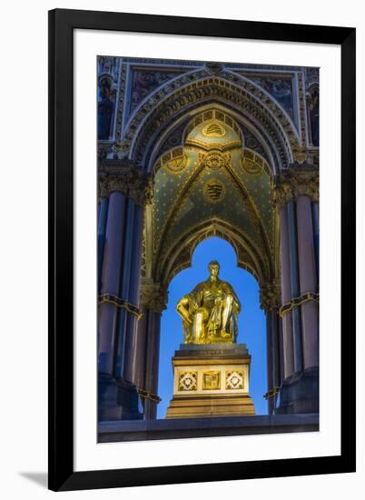 The Albert Memorial in Kensington Gardens at Sundown, London, England, United Kingdom, Europe-Michael Nolan-Framed Premium Photographic Print