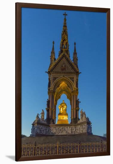 The Albert Memorial in Kensington Gardens at Sundown, London, England, United Kingdom, Europe-Michael Nolan-Framed Photographic Print