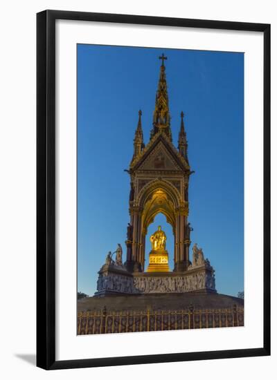 The Albert Memorial in Kensington Gardens at Sundown, London, England, United Kingdom, Europe-Michael Nolan-Framed Photographic Print