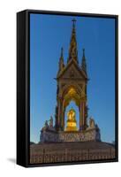 The Albert Memorial in Kensington Gardens at Sundown, London, England, United Kingdom, Europe-Michael Nolan-Framed Stretched Canvas