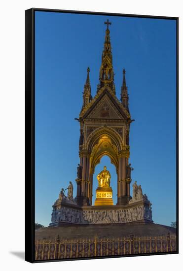 The Albert Memorial in Kensington Gardens at Sundown, London, England, United Kingdom, Europe-Michael Nolan-Framed Stretched Canvas