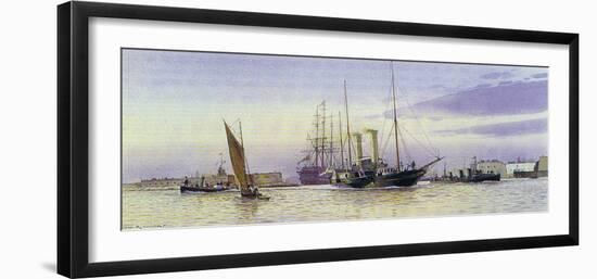 The Alberta Departing Portsmouth-Martyn Mackrill-Framed Collectable Print