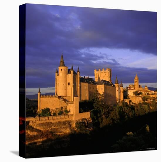 The Alcazar and Cathedral at Sunset, Segovia, Castilla Y Leon, Spain-Ruth Tomlinson-Stretched Canvas