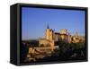 The Alcazar and Cathedral, Segovia, Castilla Y Leon, Spain-Ruth Tomlinson-Framed Stretched Canvas