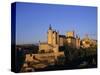 The Alcazar and Cathedral, Segovia, Castilla Y Leon, Spain-Ruth Tomlinson-Stretched Canvas