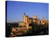 The Alcazar and Cathedral, Segovia, Castilla Y Leon, Spain-Ruth Tomlinson-Stretched Canvas