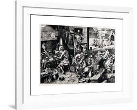 The Alchemist, 1558-Philipp Galle-Framed Giclee Print