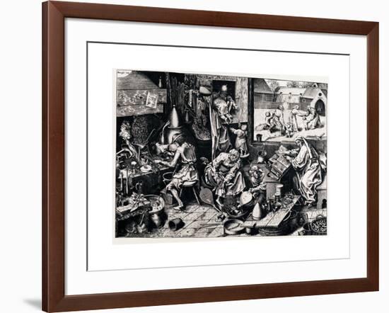 The Alchemist, 1558-Philipp Galle-Framed Giclee Print