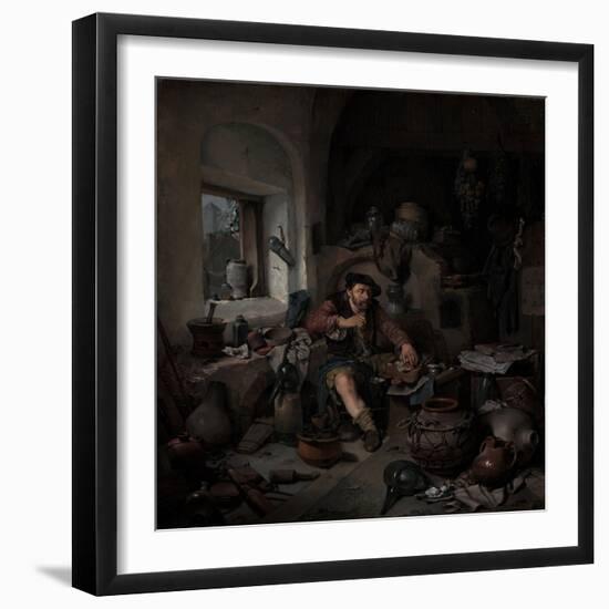 The Alchemist, 1663-Cornelis Pietersz Bega-Framed Giclee Print