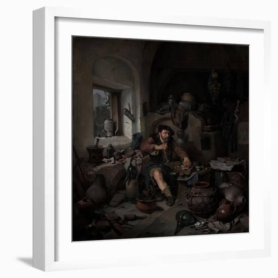 The Alchemist, 1663-Cornelis Pietersz Bega-Framed Giclee Print