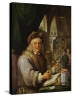 The Alchemist, 1680-David Teniers the Younger-Stretched Canvas