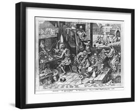 The Alchemist at Work-Pieter Bruegel the Elder-Framed Giclee Print