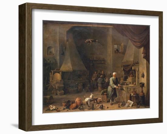 The Alchemist at Work-Teniers-Framed Giclee Print