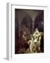 The Alchemist Discovering Phosphorus-Joseph Wright of Derby-Framed Art Print