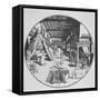 The Alchemist in His Laboratory, from Amphitheatrum Aeternae Sapientiae by Heinrich Kunrath-null-Framed Stretched Canvas