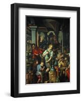 The Alchemist's Workshop, 1570-Jan van der Straet-Framed Giclee Print