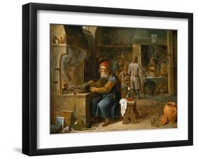 The Alchemist-David Teniers the Younger-Framed Giclee Print