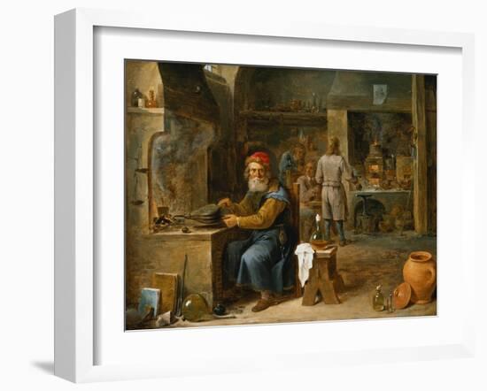 The Alchemist-David Teniers the Younger-Framed Giclee Print