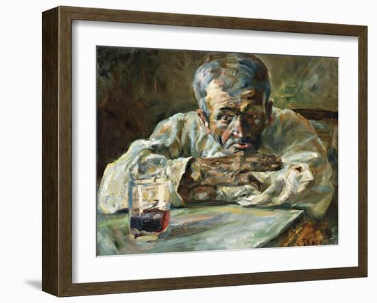 The Alcoholic, Father Mathias; a La Boutique, Chateau Du Bosc: Le Buveur, Le Pere Mathias, 1882-Henri de Toulouse-Lautrec-Framed Giclee Print