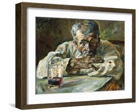 The Alcoholic, Father Mathias; a La Boutique, Chateau Du Bosc: Le Buveur, Le Pere Mathias, 1882-Henri de Toulouse-Lautrec-Framed Giclee Print