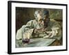 The Alcoholic, Father Mathias; a La Boutique, Chateau Du Bosc: Le Buveur, Le Pere Mathias, 1882-Henri de Toulouse-Lautrec-Framed Giclee Print