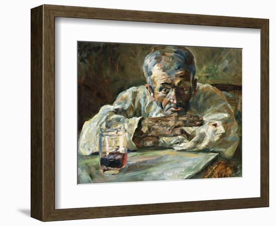 The Alcoholic, Father Mathias; a La Boutique, Chateau Du Bosc: Le Buveur, Le Pere Mathias, 1882-Henri de Toulouse-Lautrec-Framed Giclee Print