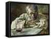 The Alcoholic, Father Mathias-Henri de Toulouse-Lautrec-Framed Stretched Canvas