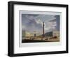 The Alexander Column. View from the Main Army Headquarters, 1840S-Louis Jules Arnout-Framed Giclee Print