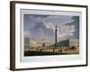 The Alexander Column. View from the Main Army Headquarters, 1840S-Louis Jules Arnout-Framed Giclee Print