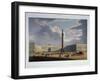 The Alexander Column. View from the Main Army Headquarters, 1840S-Louis Jules Arnout-Framed Giclee Print